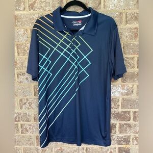 Fila Sport Golf Polo Shirt Size Large